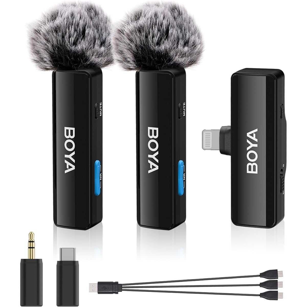 g, Can be Used by Two People Simultaneously, Instant Connection, 10 Hours Battery Life, 360° Omnidirectional Sound Collection, Compatible with iPhone/Android/Camera, Compatible with Tik Tok/YouTube/Vlog Shooting/Video Distribution/Live Broadcasting, etc.
