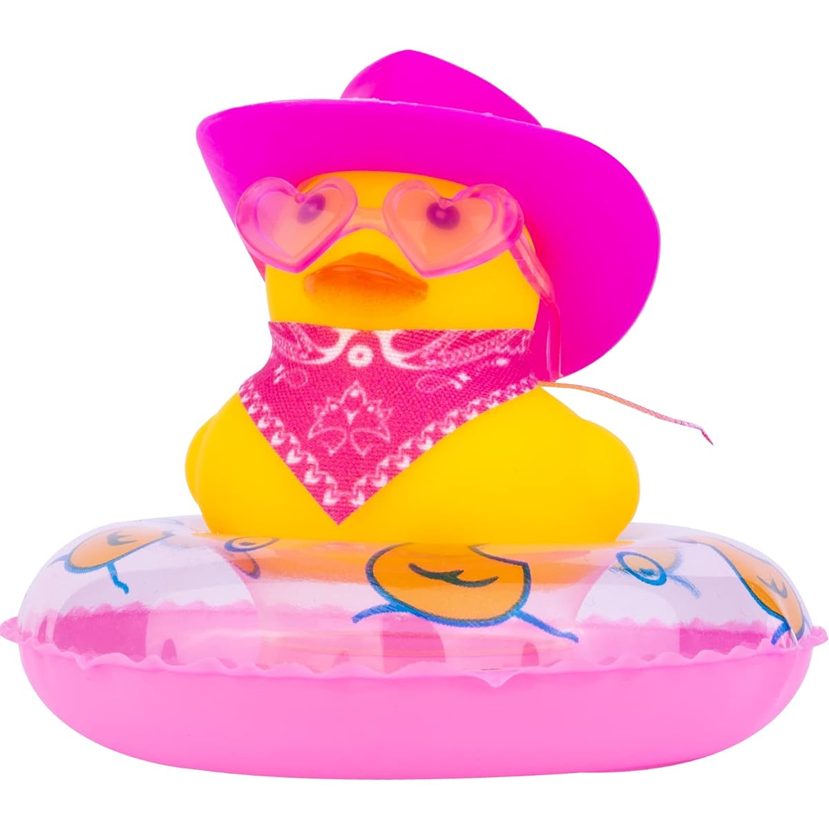 MuMyer Cowboy Car Rubber Duck Yellow Duck Dashboard Decoration