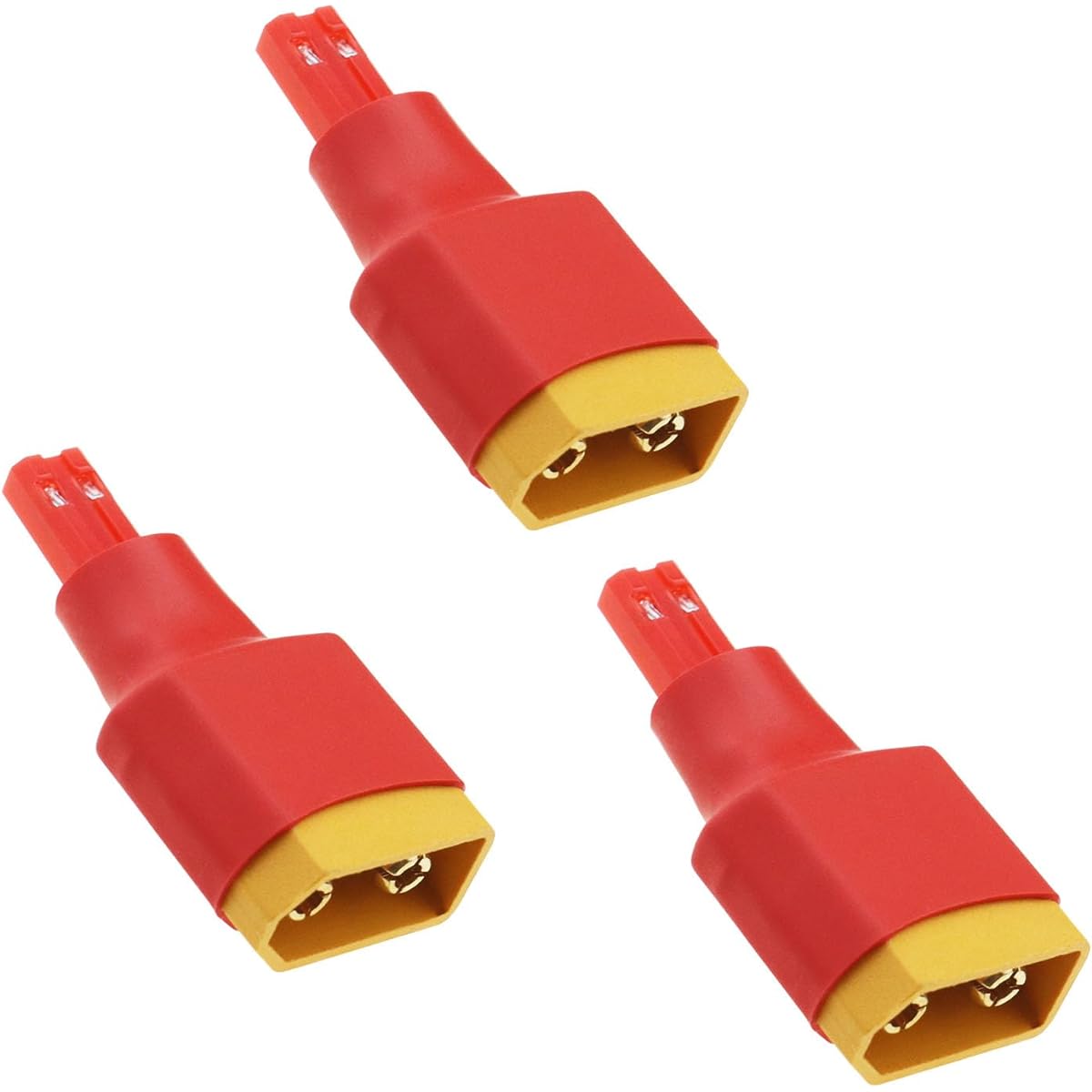 ECSiNG XT60 / XT-60 Male to JST Adapter No Wires Connector Electronic Components Remote Control Model Radio Controller Electronic Device 3pcs