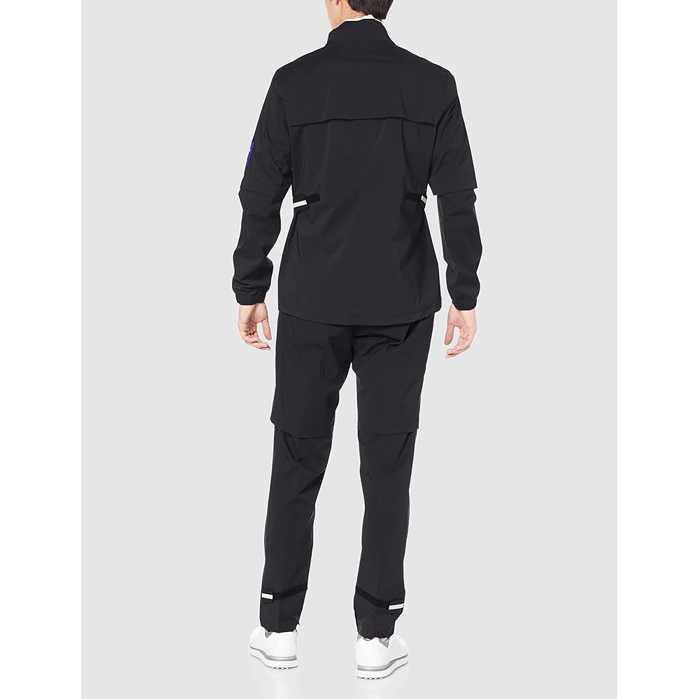 [DESCENTE] Golf Rain Wear [ACTIVE] Stretch, Easy to Move, Reduces Stuffiness, Detachable Sleeves, Adjustable Pants Length, Beautiful Silhouette, Water Resistant, Breathable, Stylish DGMRJH01W Men's