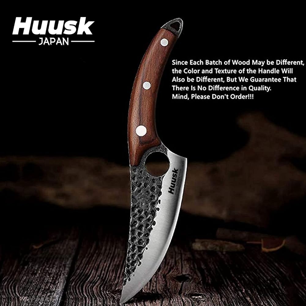 Smith Chu Forged Viking Knife Husk Chef Knife Butcher Knife Husk Fishing Fillet & Bait Knife Japanese Chef Knife Boning Knife Japanese Knife Meat Cleaver Knife for Kitchen and Camping