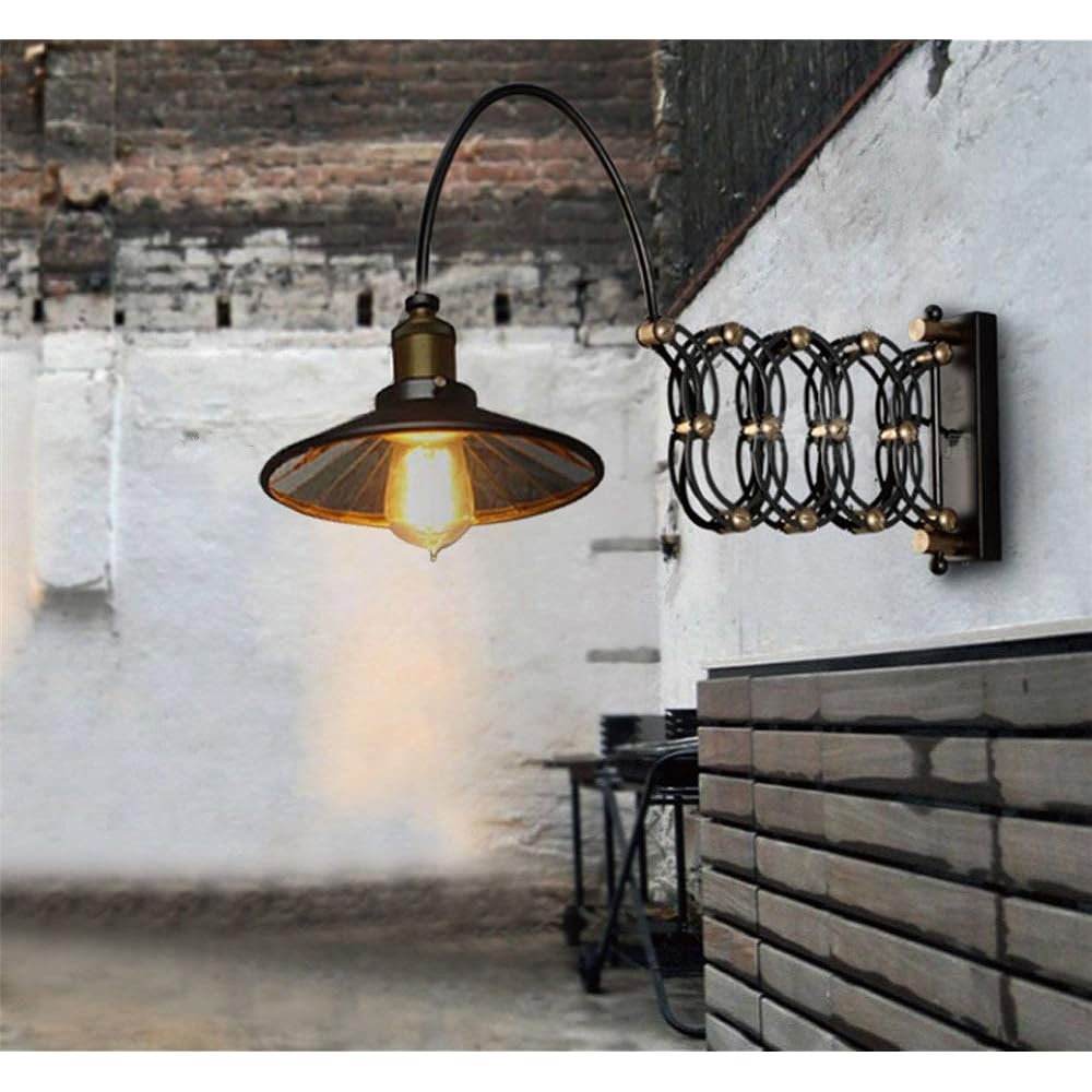 Susuo Industrial Bracket Light Adjustable Wall Lamp Scandinavian Lighting Stylish Lighting Fixture Iron Wall Hanging Lamp Antique Retro Style 1 Light ss370996