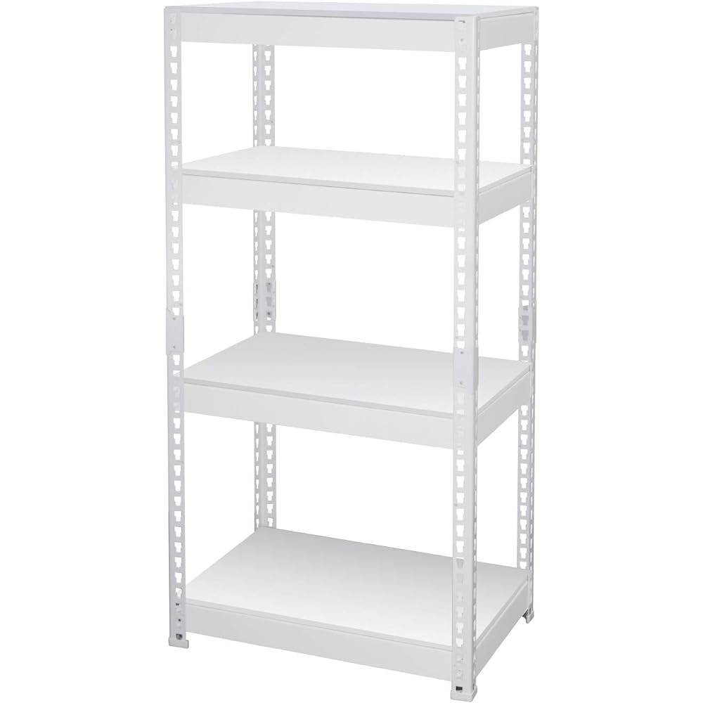 Dreamware Range Board White/Natural Width 61 x Depth 41 x Height 120cm 4 Tiers Wood Grain Board Metal Frame MK-KT24NWH