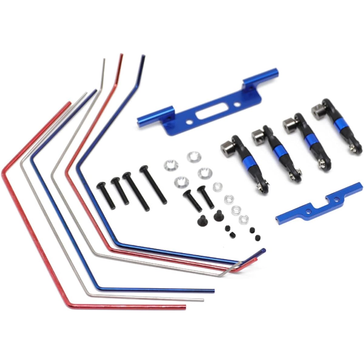 Front & Rear Wide Sway Bar Set 1/10 Short Course Truck Traxxas Slash 2WD RC Vehicle Suspension Sway Parts