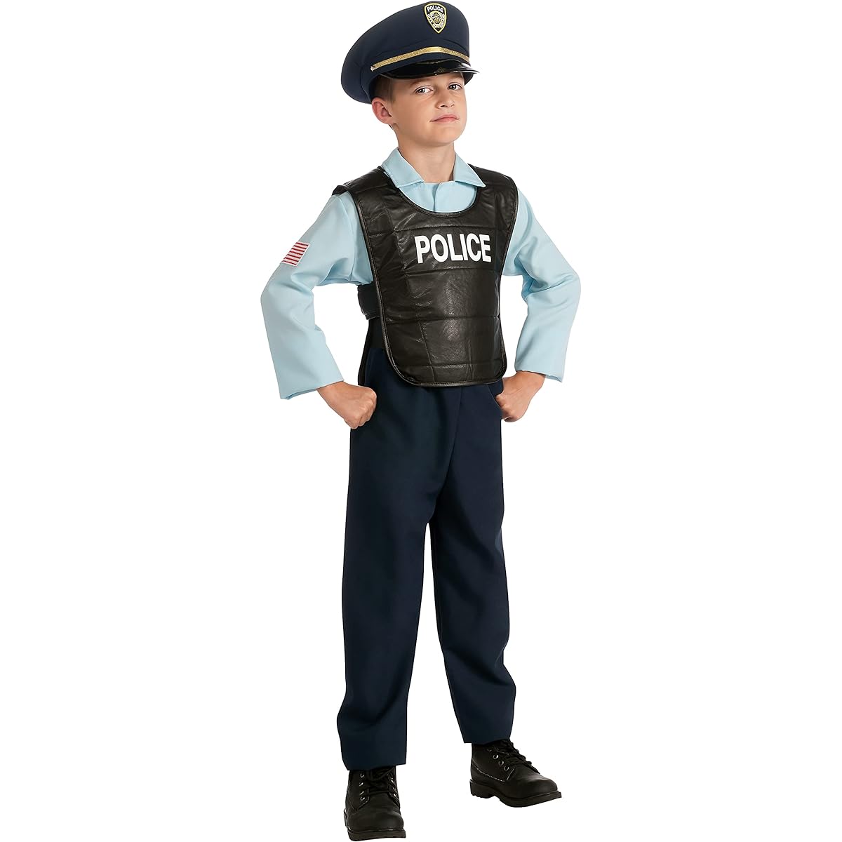 Halloween Cosplay Kids/Children/Child Deluxe Police Officer Costume (Part Number 881728) SEC-881728
