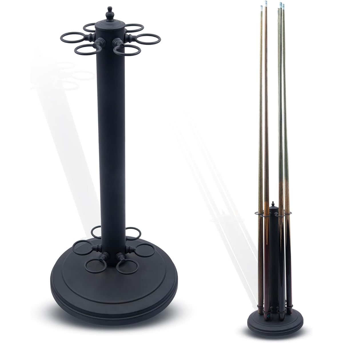 9TH SHOP Stand Style Metal Billiard Pool Cue Rack