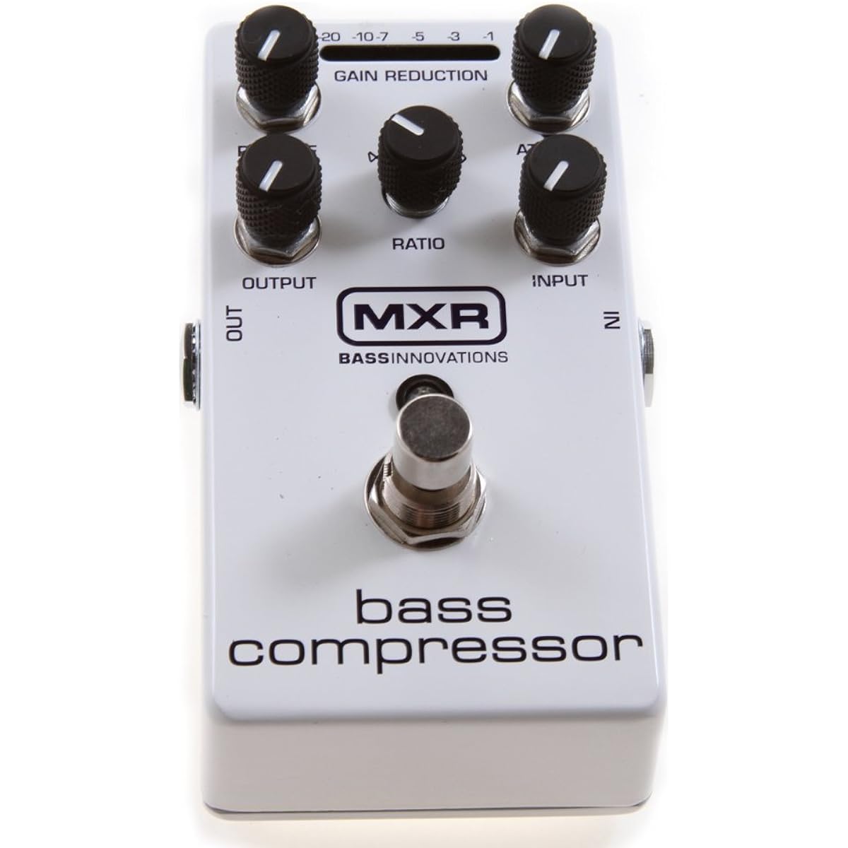 MXR M87 Bass Compressor Effect Pedal with True Bypass Hosa CFS-106 Set of 4 6" Guitar Patch Cables