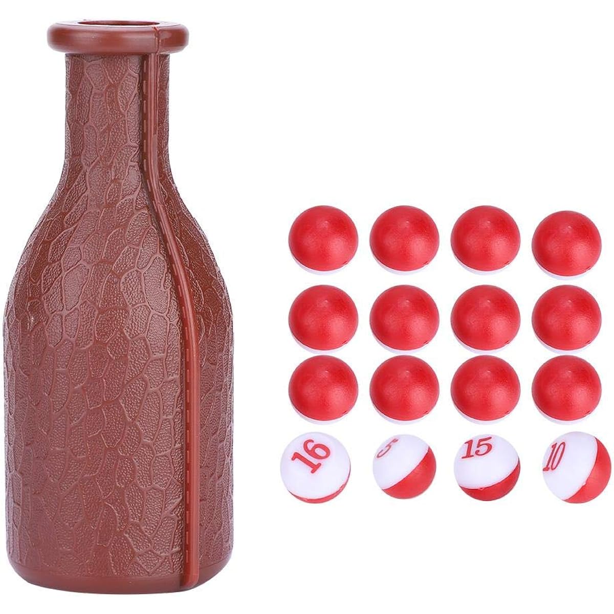 Billiard Shaker Bottle Rubber Billiard Kelly Pool Shaker Bottle 16 Numbers Tally Ball Pea Perfect Billiard Accessories