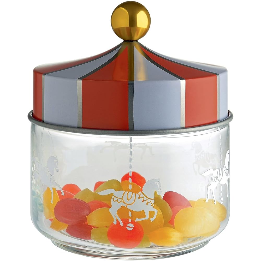 ALESSI Circus Glass Jar MW30/50 500ml