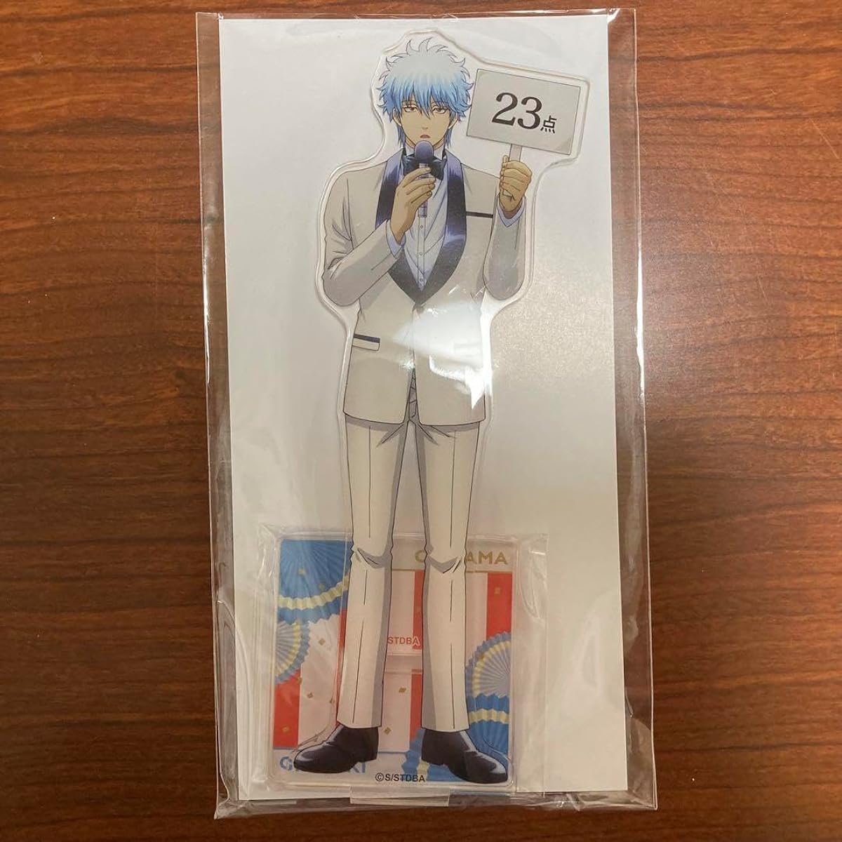 Gintama Sakata Gintoki Acrylic Stand Maneki Neko Karaoke Life-size
