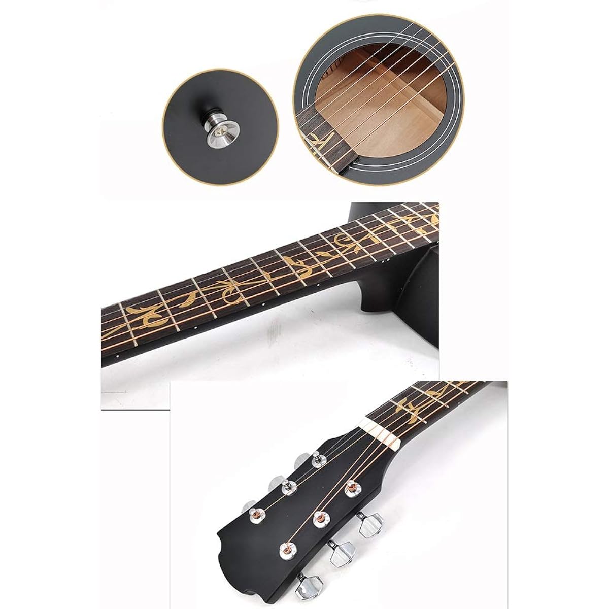 Beginner's Practice Guitar, Student Ballad All Tochi Beginner's Entry Acoustic Guitar, Elementary School Students, Adults, Beginner Guitar (Color: Sunset color, Size: 36 inches)
