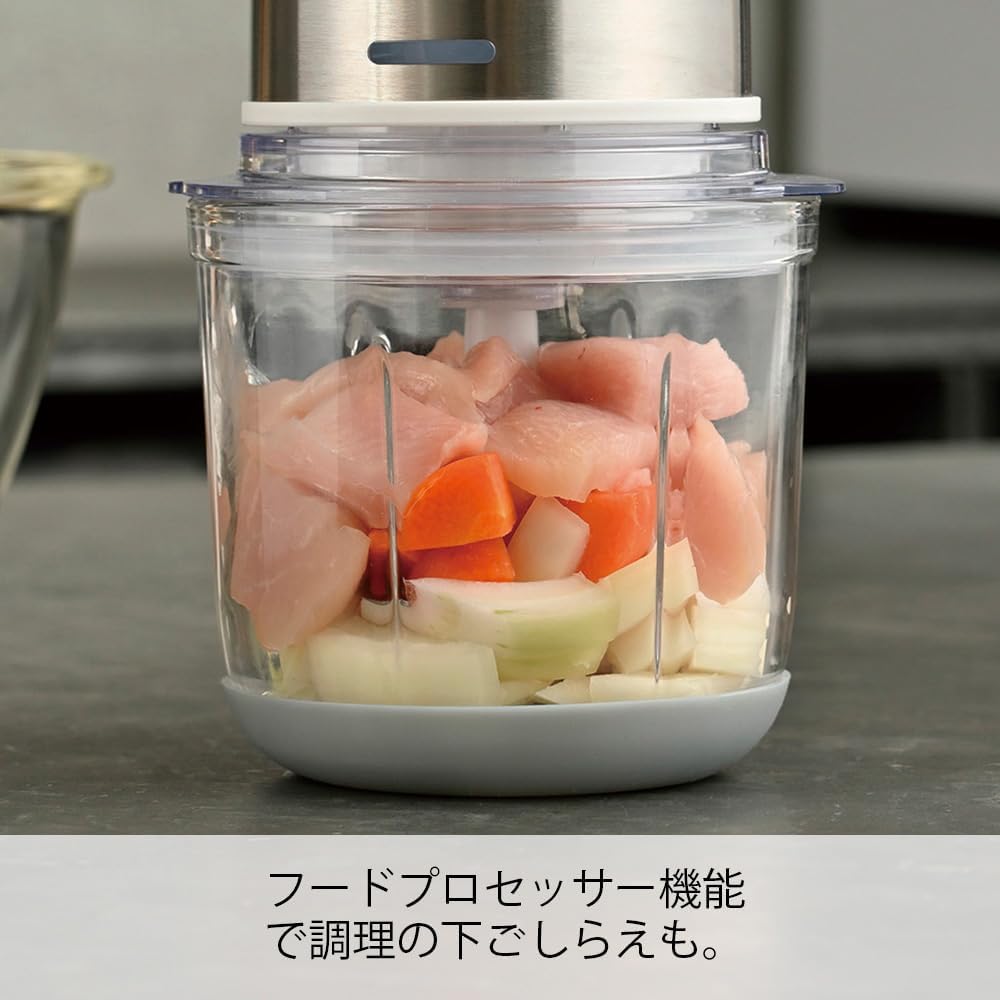 HARIO Cordless 2WAY Blender Blender Bottle Practical Capacity 400ml White ECB-1-W