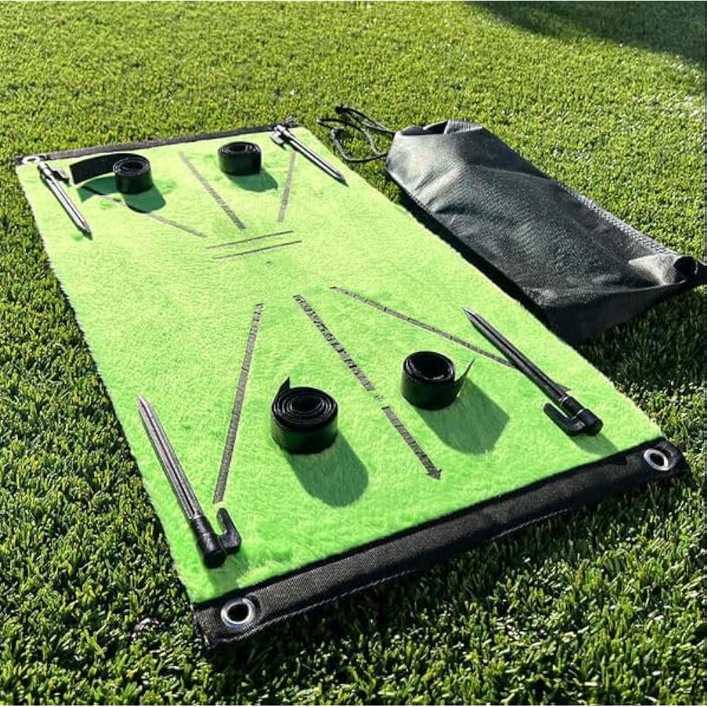 GOLF4you Golf Practice Mat, Golf Mat, Swing Detection, Golf Training Mat, Artificial Grass, For Indoor and Outdoor Practice, Storage Bag Included, Scalping, Top Check, Approach Improvement