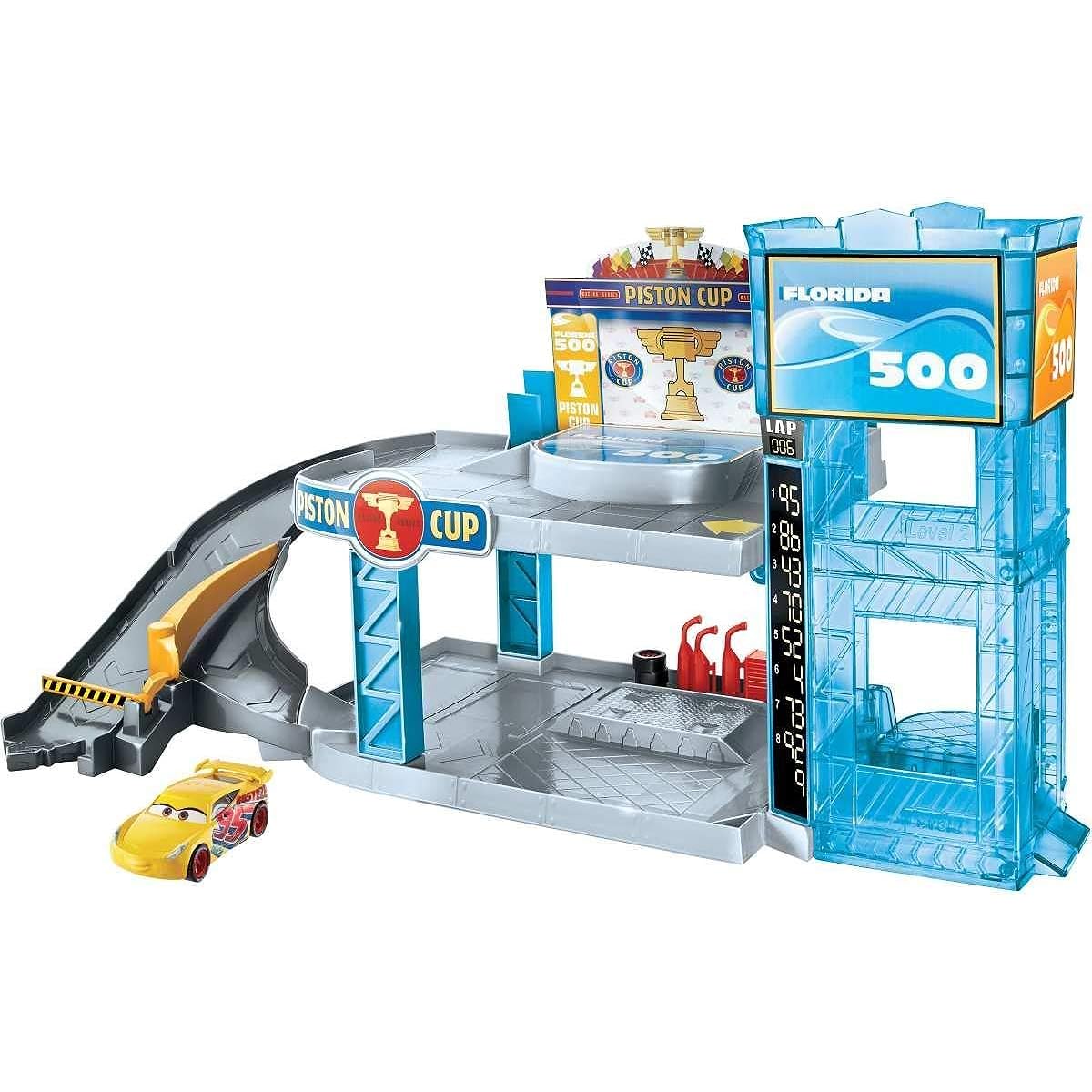 (Mattel) Cars Playset: Florida 500 Racing Garage