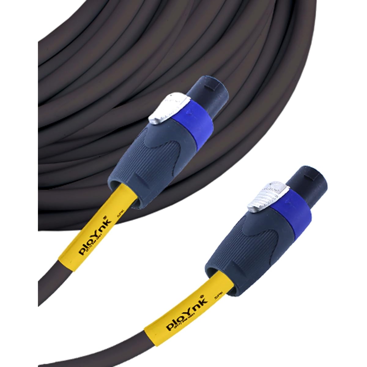 PLoynk Professional Audio Speaker Cable - 12 Gauge (50ft, Speaker to Banana)