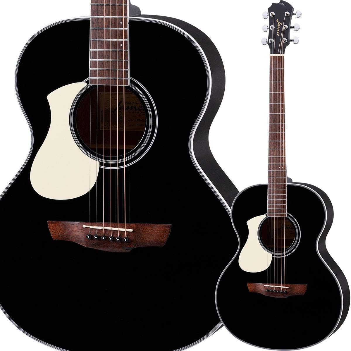 James J-300A/LH Black Acoustic Guitar Left Handed James
