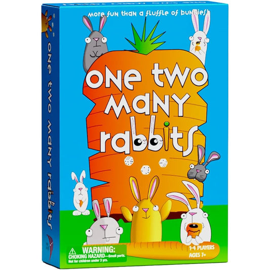 Three Archers Games One Two Many Rabbits Card & Dice Game - Fun Family Game for Boys/Girls/Teens/Adults | Entertainment & Education | 10-20 Minutes, 1-4 Players, Ages 7+