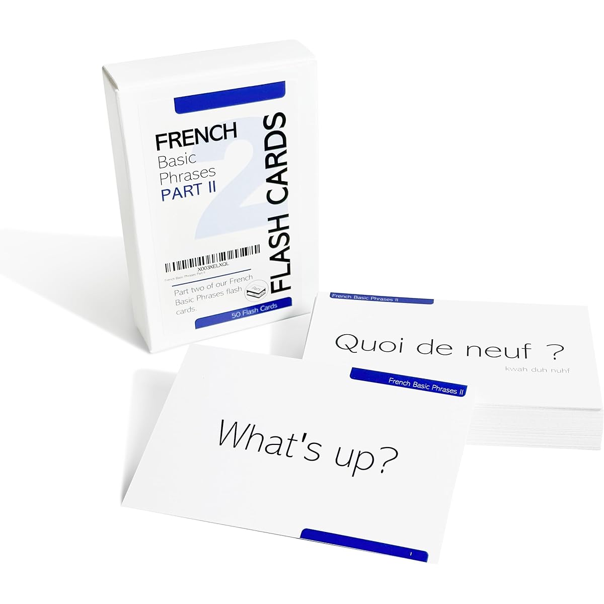 Pat's Flash Cards 50 French Basic Phrases Flash Cards Part II