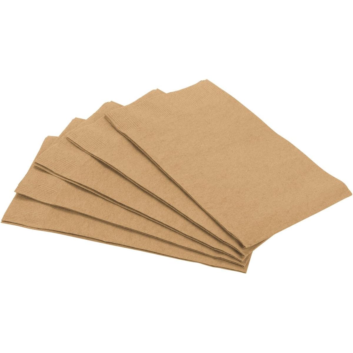 Amscan Disposable Party Triple Ply Guest Towels Tableware Gold Paper 4" x 7" Pack of 16