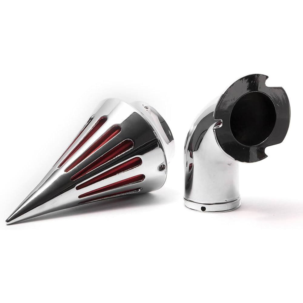 Krator Chrome Spike Air Cleaner Intake Filter Compatible with 2000-2006 Harley-Davidson XL Models Sportster