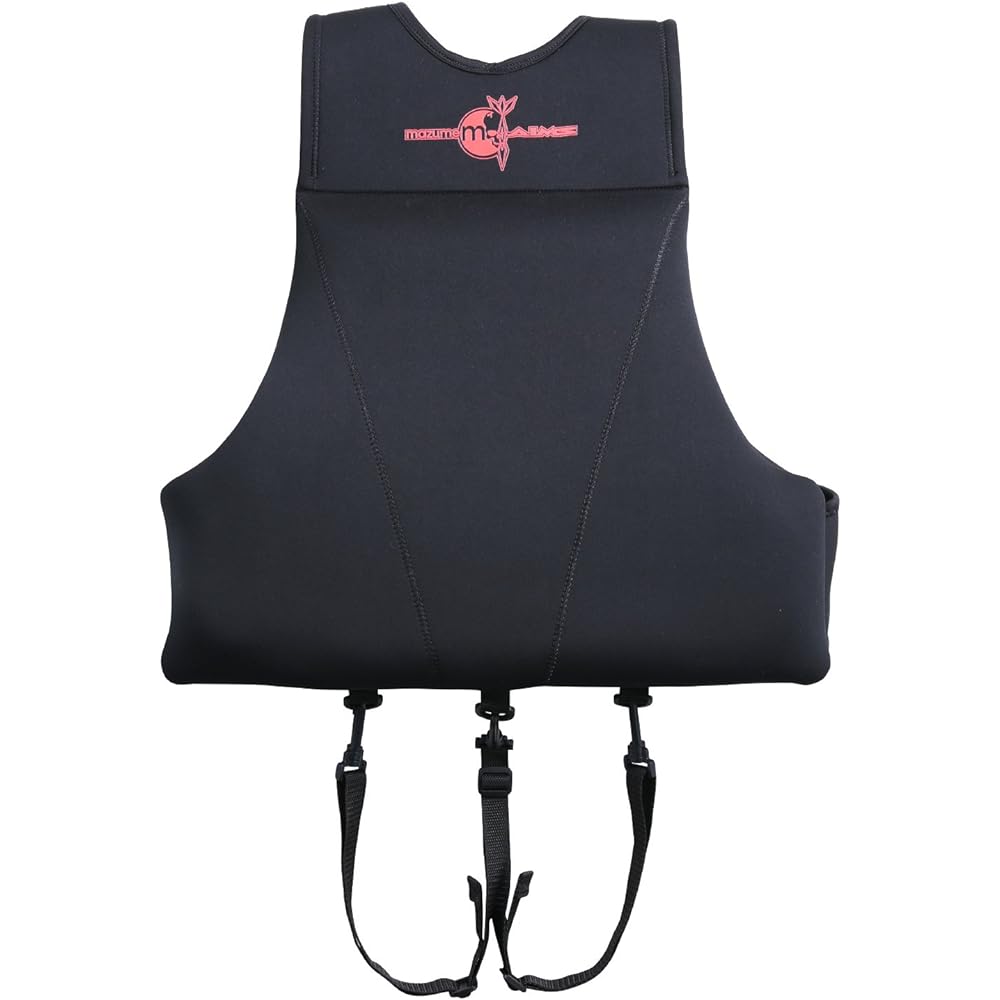 MAZUME MZ×AIMS Wet Style Life Jacket MZLJ-327-01 Black Buoyancy 7.5