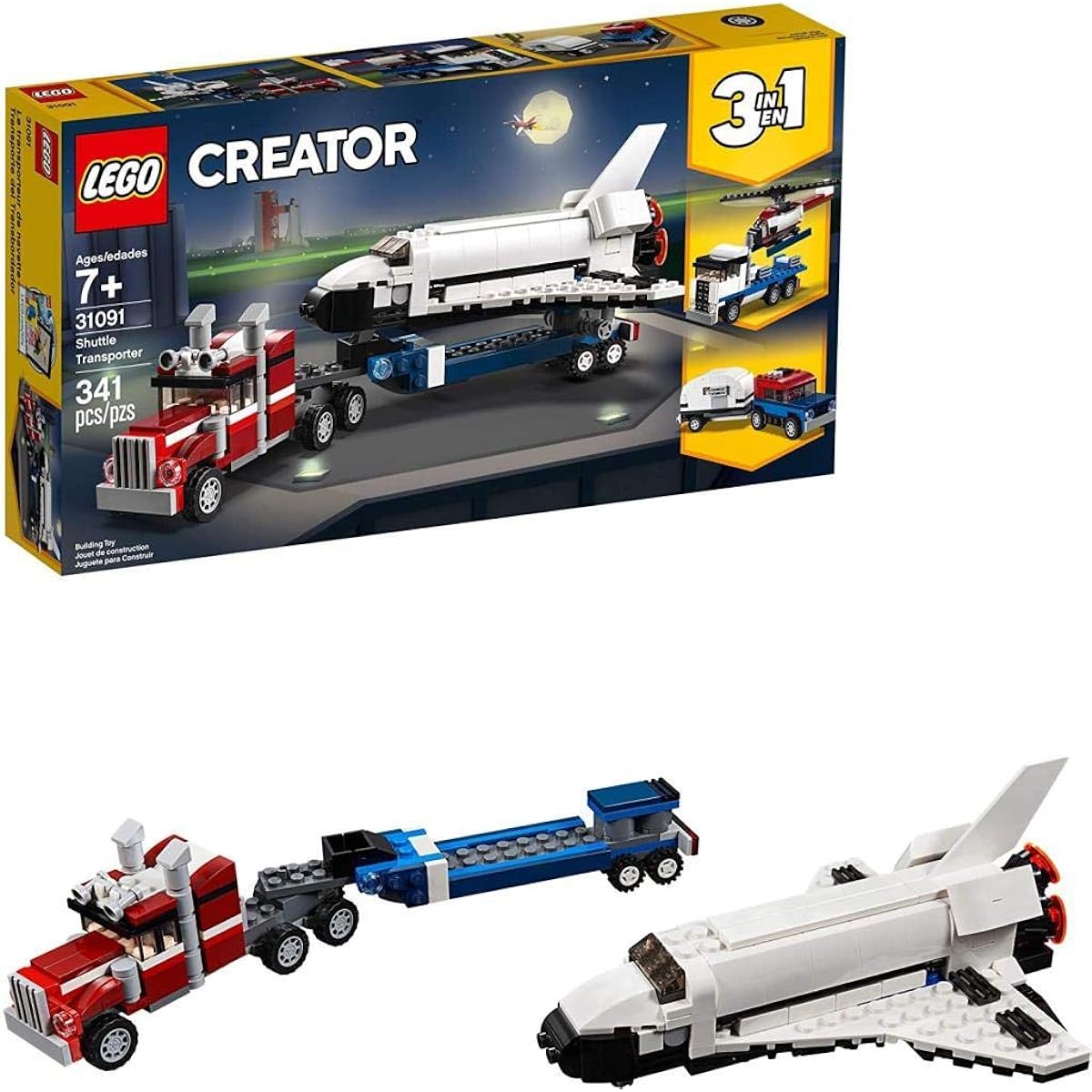 LEGO Creator Shuttle Transporter 31091 Educational Toy Blocks Toys for Girls and Boys