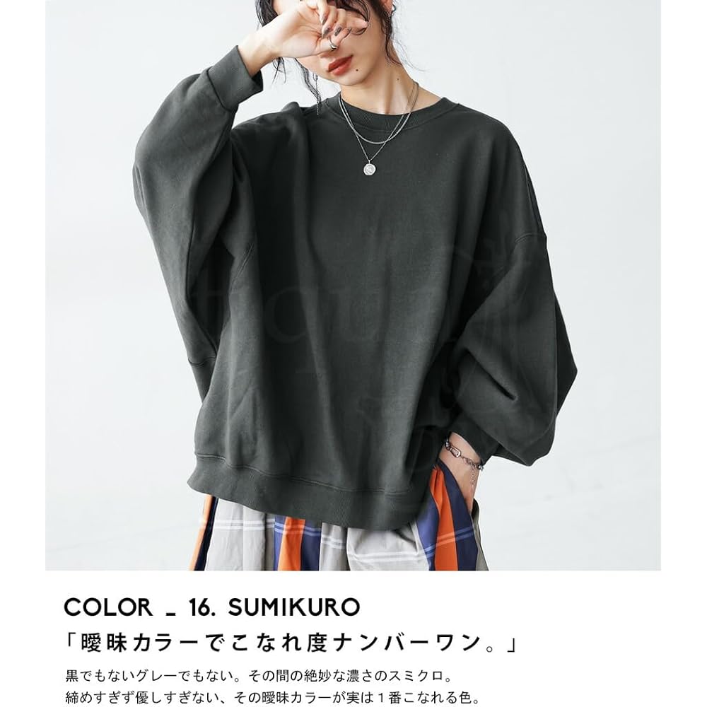 [antiqua] [Antika] Fleece Pullover Sweatshirt Women's 100 Cotton AYA-00016