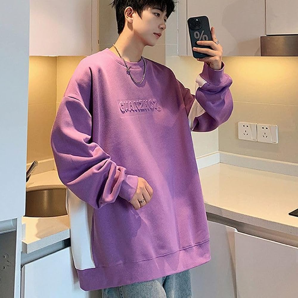 [KOTRBOY] Men's Long T-Shirt, Cut and Sew Stylish Sweatshirt, Loose, Large Size, Men's, Autumn Clothes, Long Sleeve, Men's T-Shirt, Top