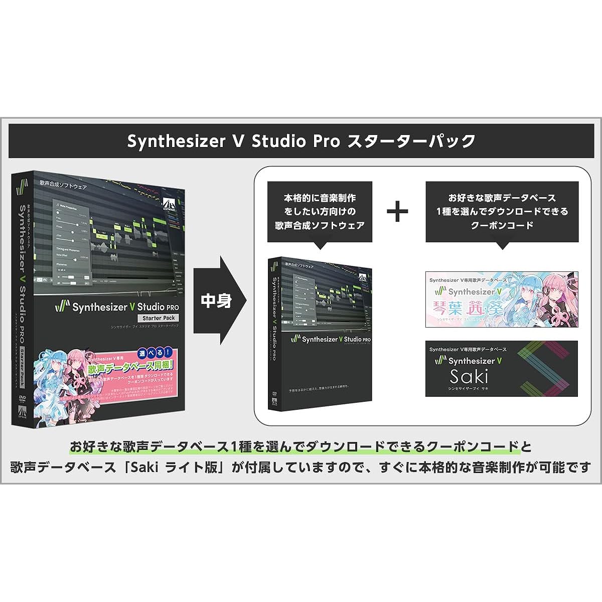 AH-Software Synthesizer V Studio Pro Easy Starter Set [Choose your favorite character] AI