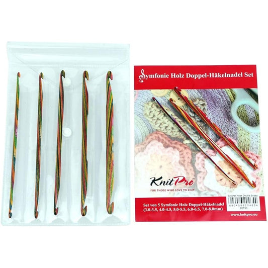 KnitPro Symfonie Wooden Straight Needle Set (40cm)