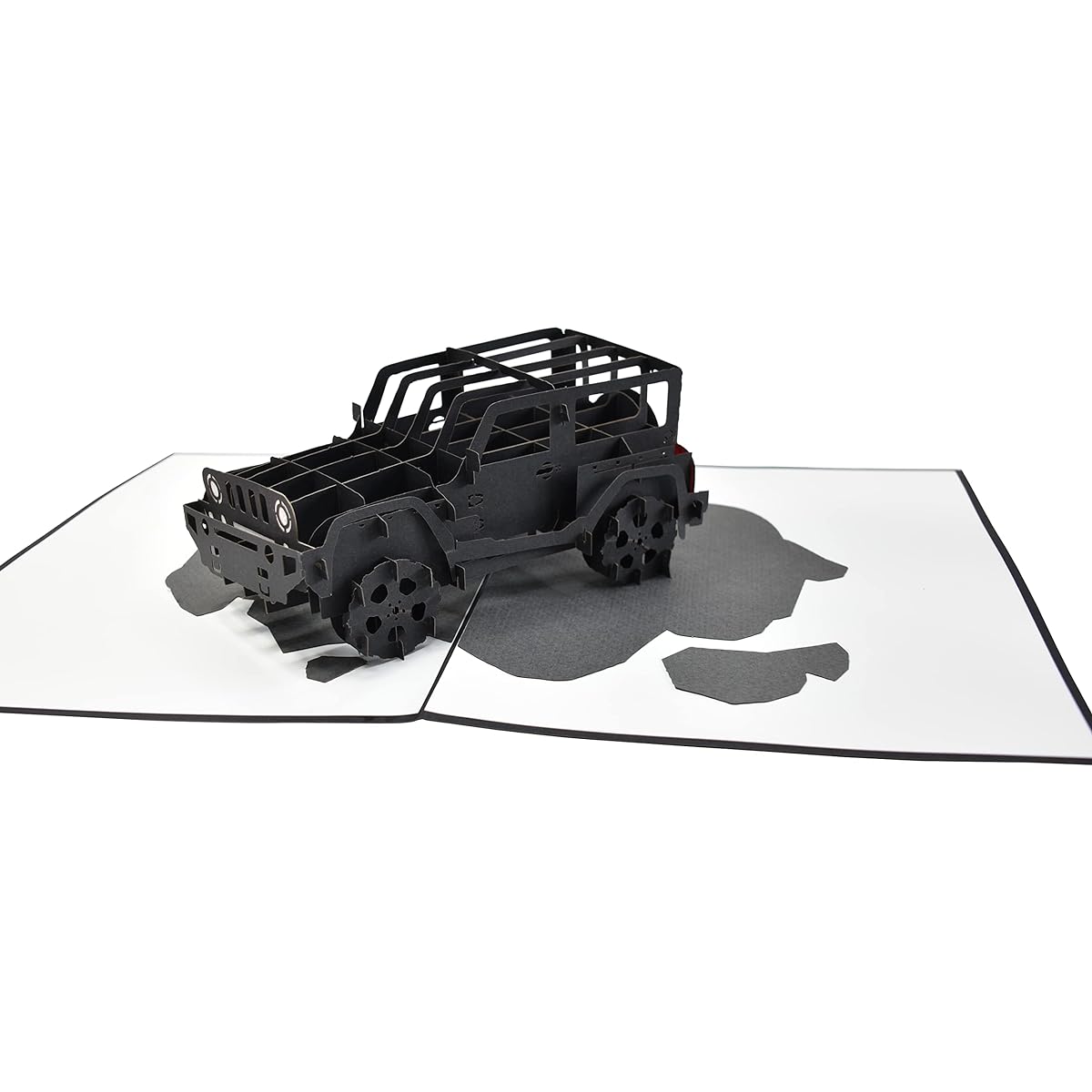 Black Jeep Pop Up Greeting Card 3D Birthday Card Father's Day Card