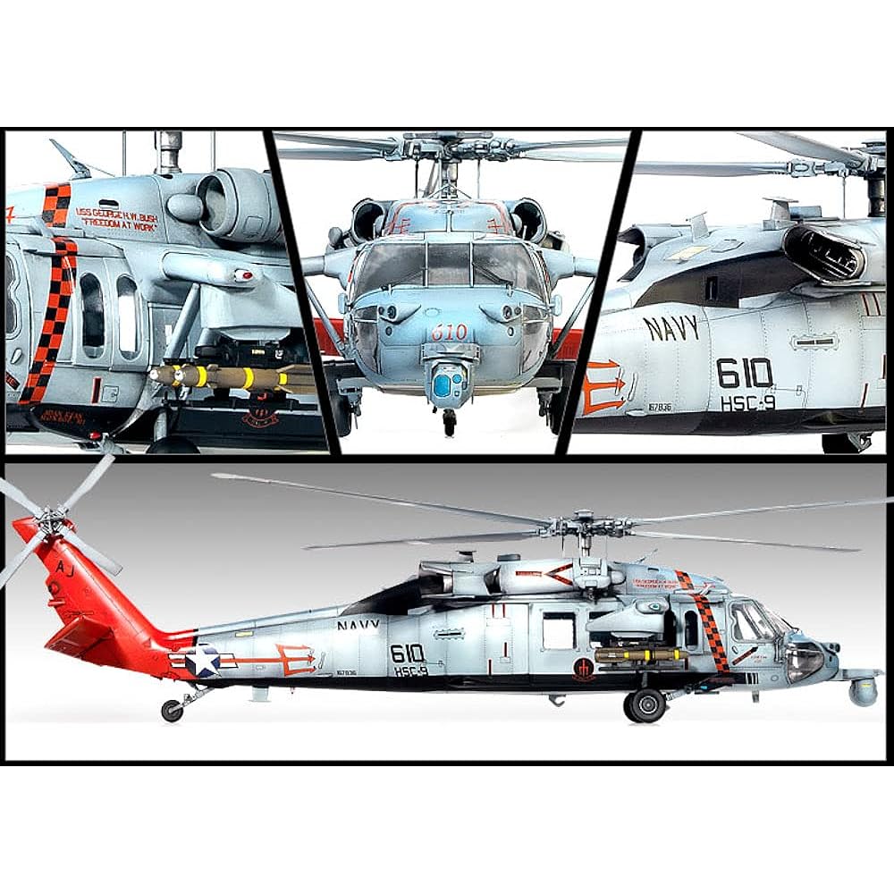 GSI Creos Academy 1/35 USN MH-60S Nighthawk "HSC-9 Troubleshooter" Plastic Model