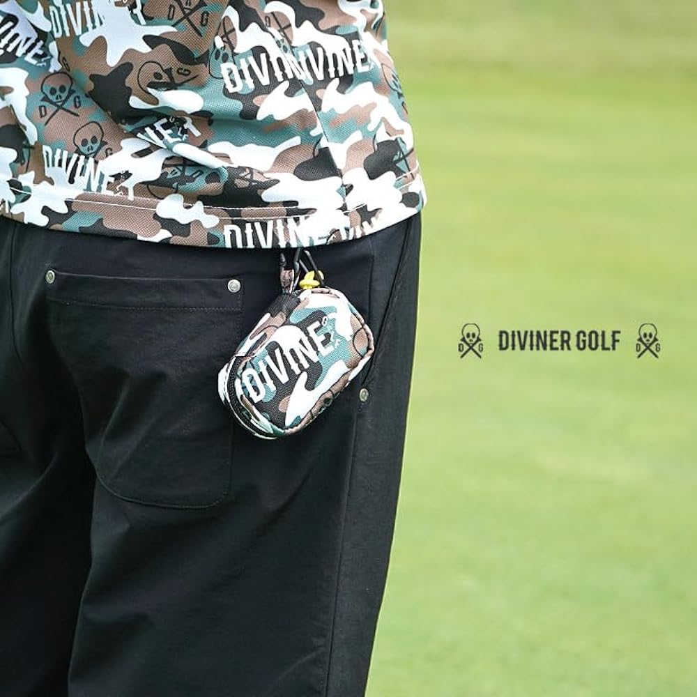 [DIVINER GOLF] Ball Holder Golf Equipment for 2 Camouflage Camo Pattern Lightweight