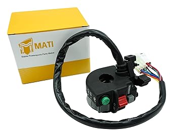 M MATI Left Handlebar Start Stop Headlight Override Switch for Yamaha Big Bear 400 YFM400 Grizzly 350 YFM350 400 YFM400 450 YFM450 660 YFM660 Kodiak 450 YFM450 5KM-83972-00-0 0 0