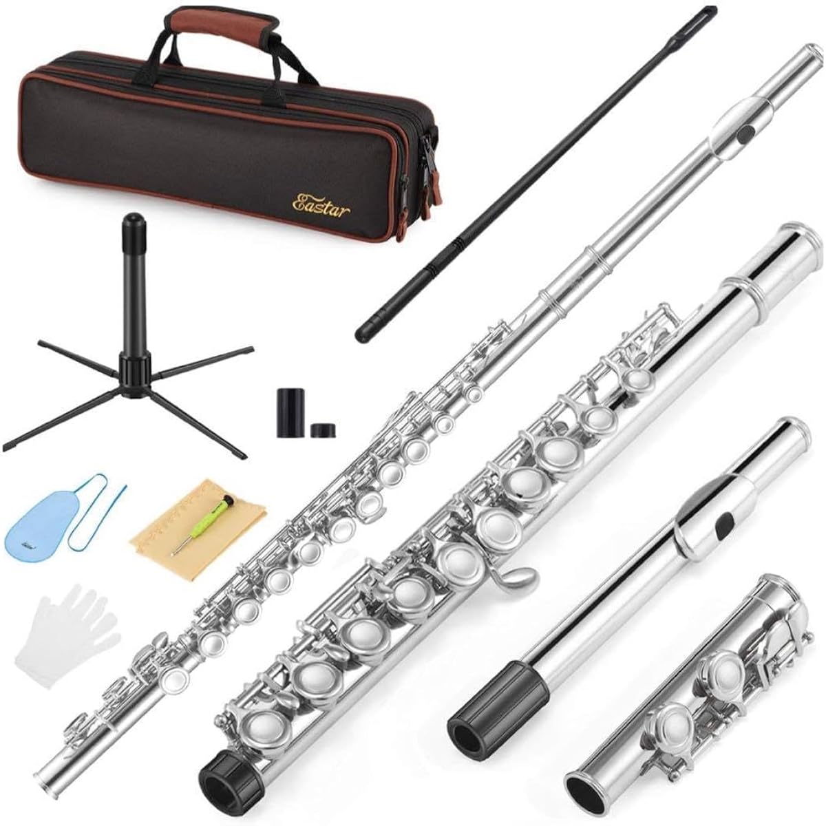 M2058-189-150 Flute Beginner Set Nickel Plated