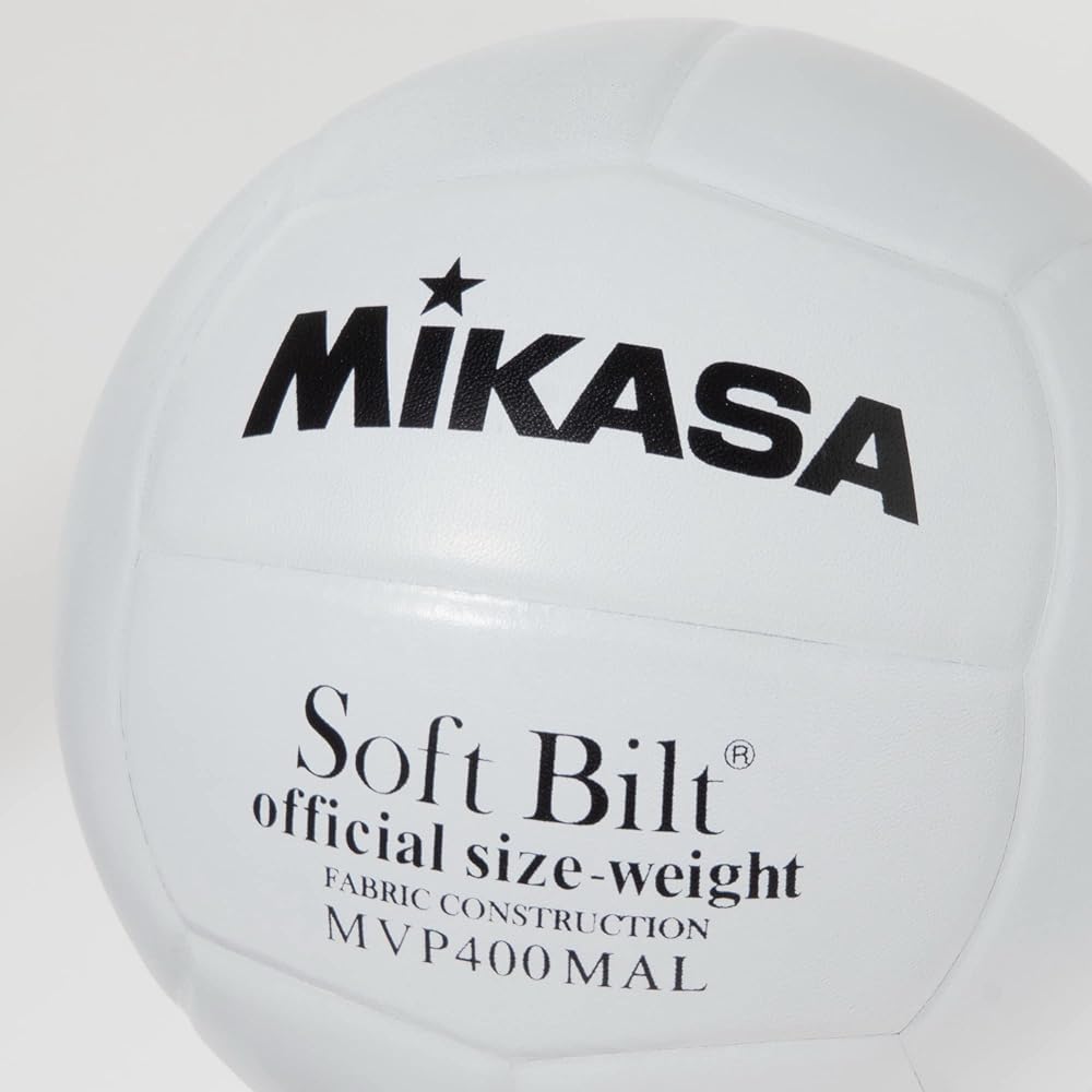 MIKASA Mom's Volleyball No. 4 Practice Ball (Junior High School Students/Moms) White Natural Leather MVP400MALP Recommended Internal Pressure 0.3 (kgf/㎠)