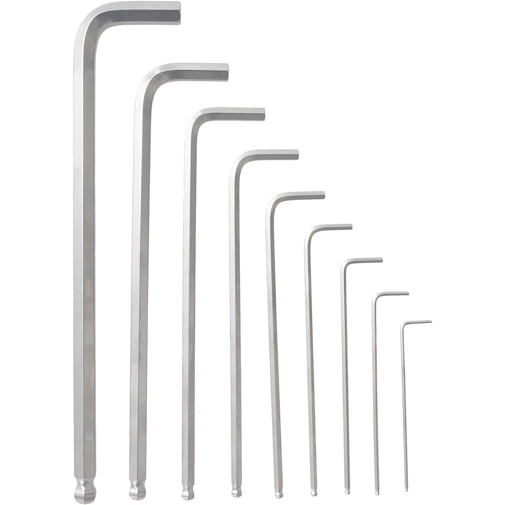 TONE Long Ball Point L Type Wrench Set BL900 Contents: 9 items