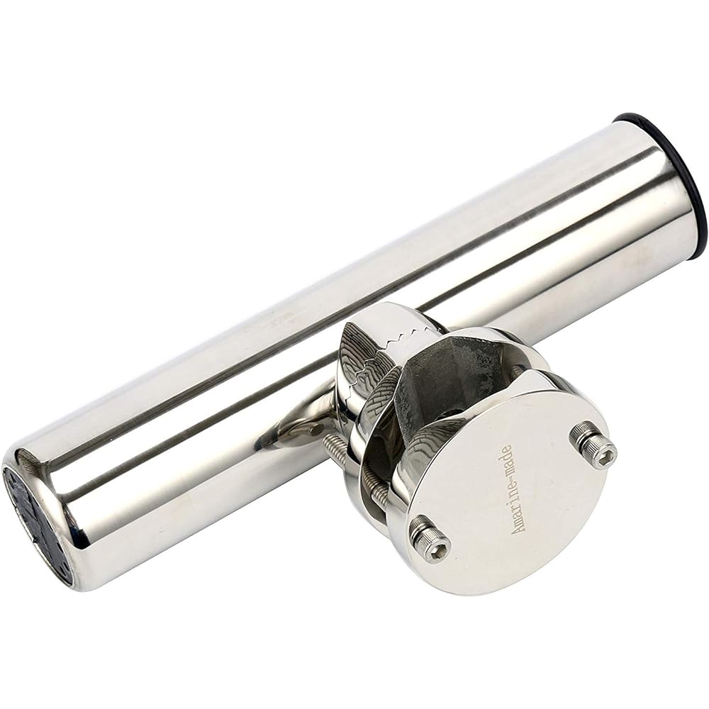 Amarine made Rod Holder Boat Rod Holder Stainless Steel Rod Holder Angle Adjustable Hex Wrench Included 32~50mm