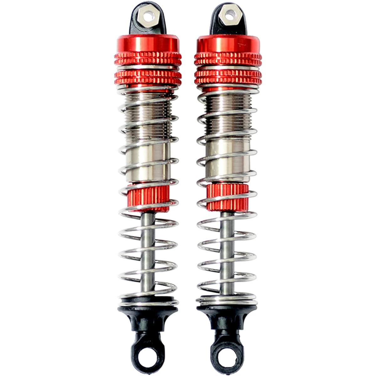 GDOOL Aluminum Alloy Hobby RC Vehicle Shock Kit LG-ZJ03 25-ZJ03 FY-BZ03 FY-JSZ01 Oil Filled Shock X07 9115 S911 S920 S921 9120 9121 9125 9155 9156 Upgrade Parts 1:10 1:12 RC Truck (Red)
