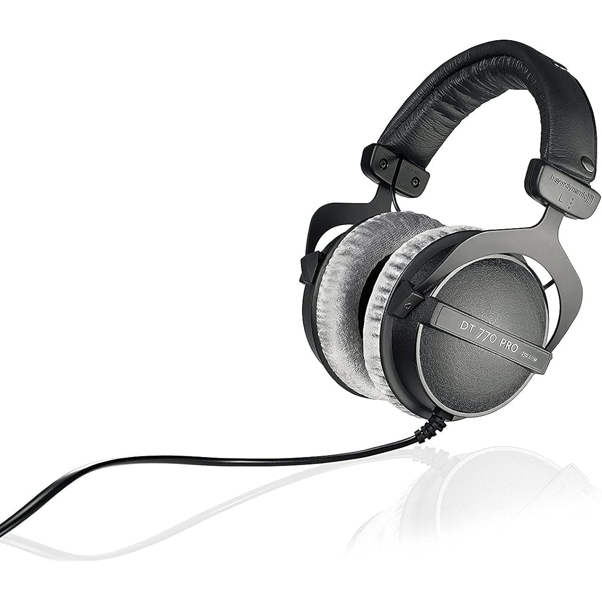 beyerdynamic DT 770 PRO Headphones (250 Ohm) Nylon Braided Audio Extension Cable (2 Items)