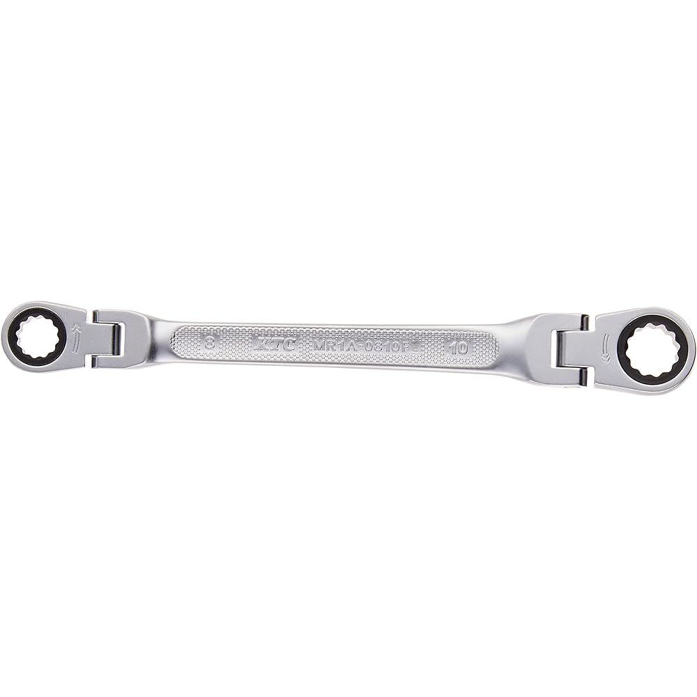 Kyoto Machinery Tools (KTC) Ratchet Box Wrench (Double Head Swing Type) 17X19mm MR1A1719F