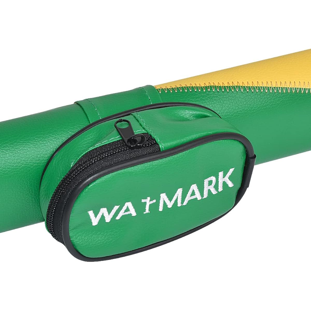 WAYMARK Billiard/Pool Cue 1x1 Hard Case 2 Pieces (1 Butt/1 Shaft) Cue Stick Carry Case (Green + Yellow)