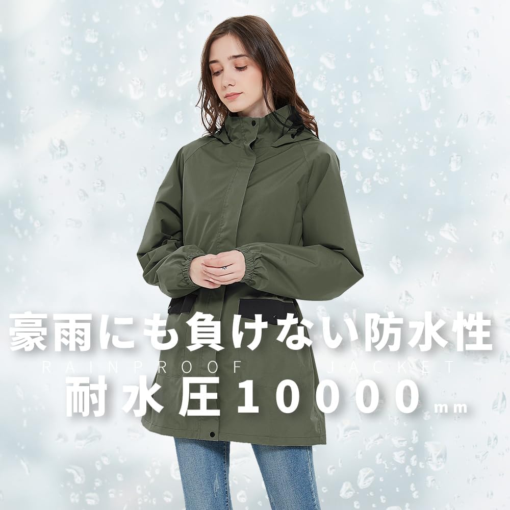 [Arasiyama] Women's Rain Wear for Golf [Top and Bottom Rain Suit, Waterproof, Thin, Climbing, Cold Protection] Mountain Parka with Rain Pants, Outdoor, Fishing, Summer, Autumn
