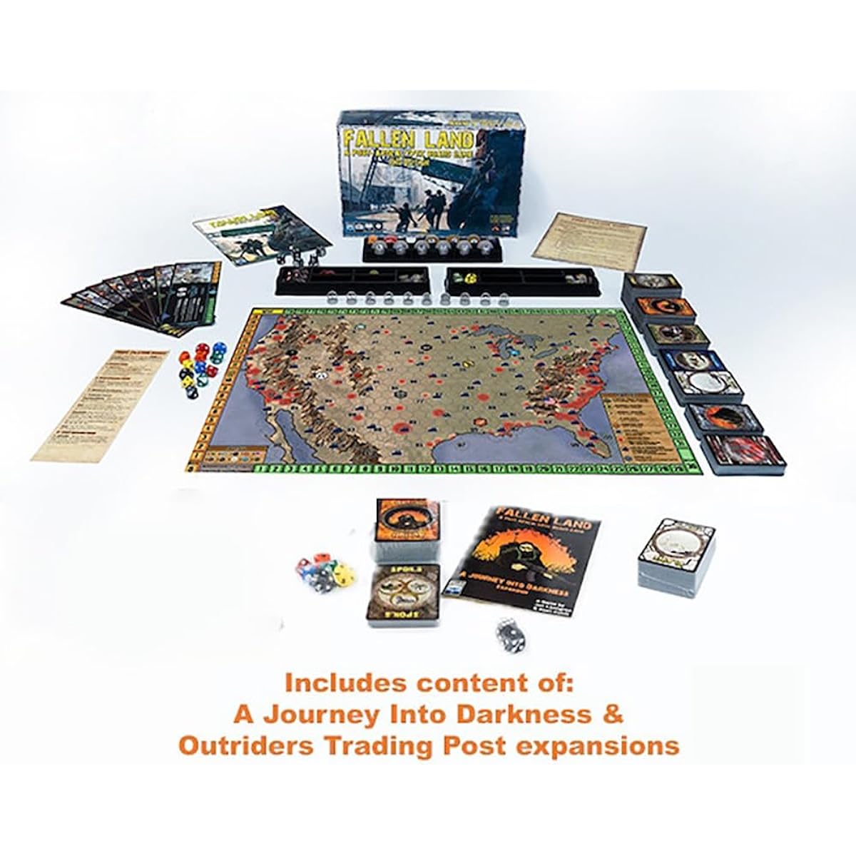 Fallen Land: Post-Apocalyptic Board Game 2nd Edition Big Box