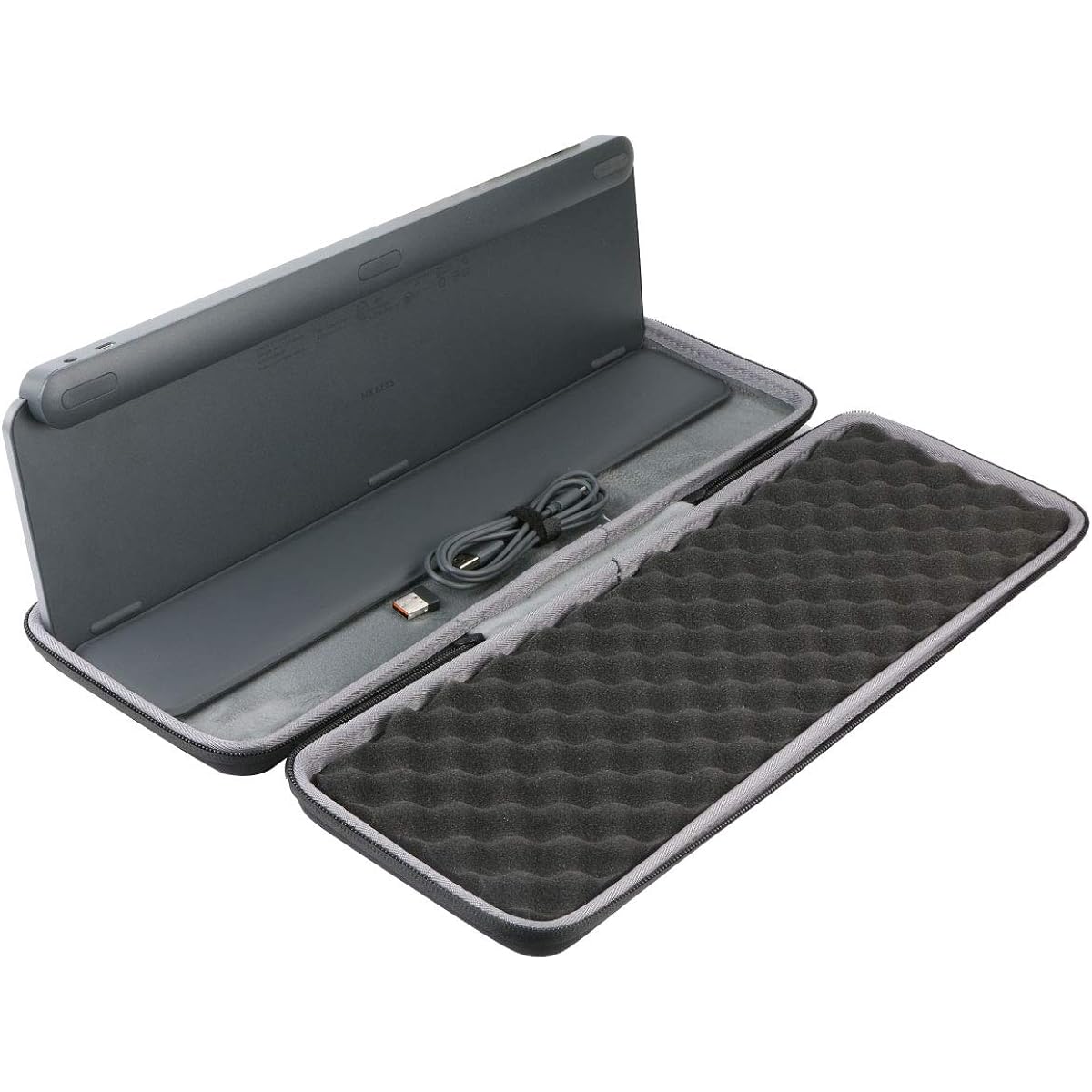 co2CREA Travel Storage Carry Case Cover for Logitech MX Keys/MX Keys S/MX Keys Plus Advanced Wireless Backlit Keyboard (Box Only) (Case for MX Keys Keyboard, Black)