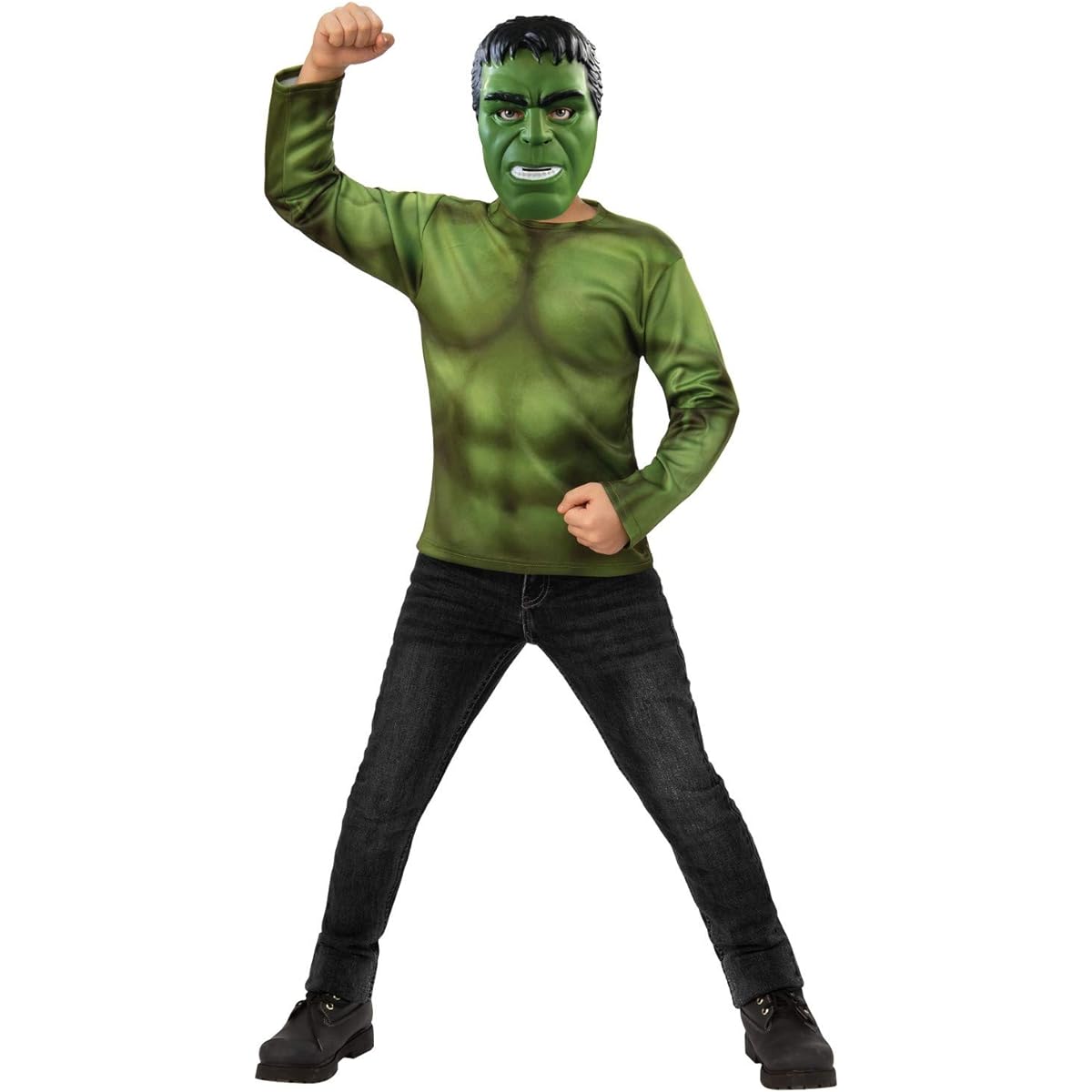Rubie's Marvel Avengers Endgame Kids Hulk Costume Top & Mask