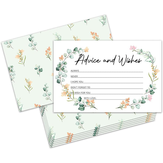 50 Double-Sided Proposal & Wish Greeting Cards, Perfect for Weddings, Baby Showers, Graduations, and More (JY064)