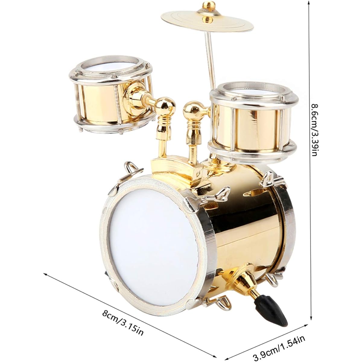 Miniature Musical Instrument Miniature Musical Instrument Miniature Musical Instrument Replica Drum Set Ornament Drummer Gift