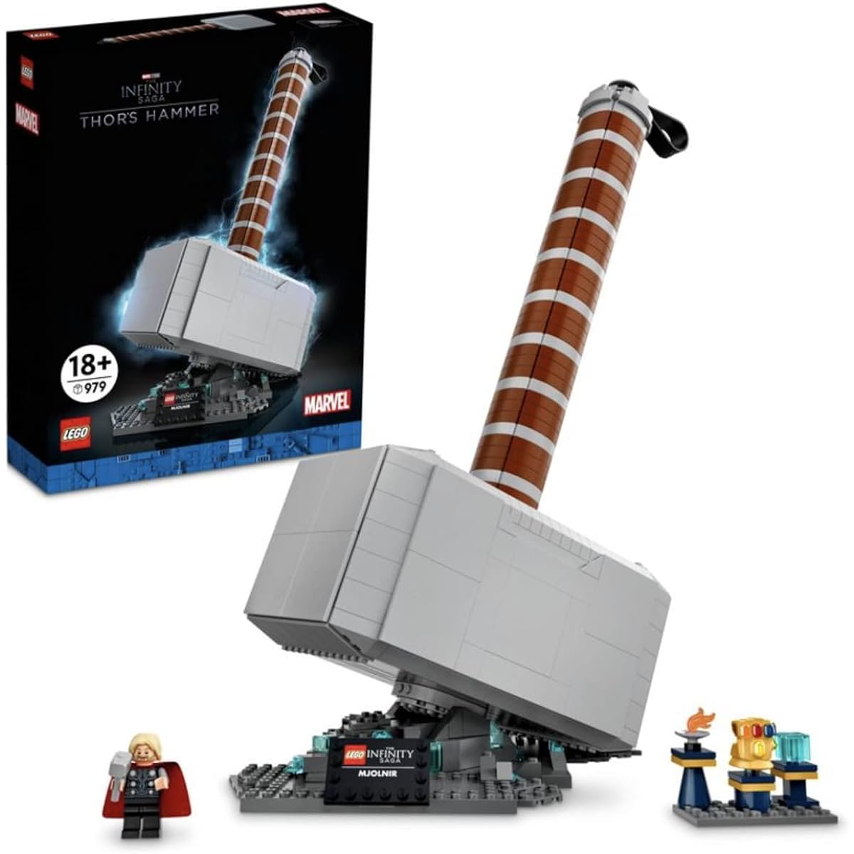 LEGO Marvel Thor's Hammer Mjolnir 76209 Deluxe Building Toy Mystery Marvel Mini Figure