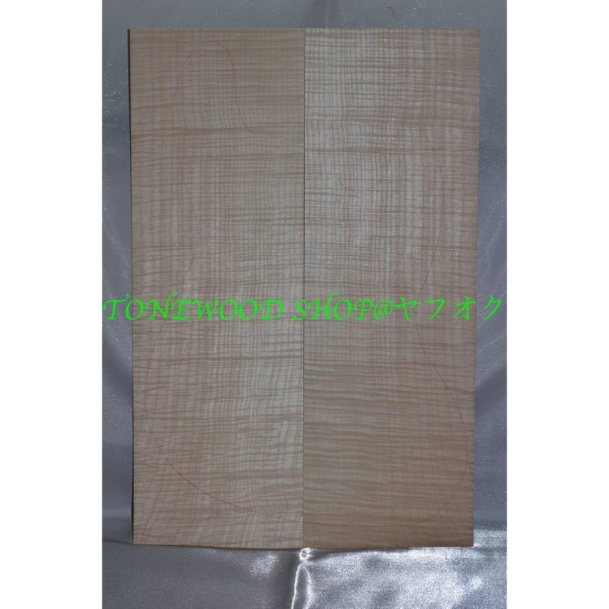 Curly maple Bookmatch decoration guitar guitar production homemade craft finest top material maple flame No.373